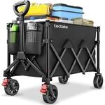 TecTake GmbH Bollerwagen RollRider faltbar, Teleskopgriff, Profilr&auml;der - 120 L