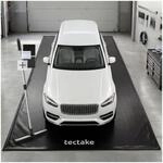 TecTake GmbH Garagenbodenmatte, rutschfest, wasserdicht, mit Abzieher - schwarz