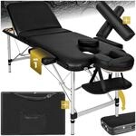 TecTake GmbH 3 Zonen Massageliege-Set mit 5cm Polsterung, Rollen und...