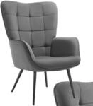 TecTake GmbH Sessel Hygge gepolstert, ergonomisch, Belastbarkeit 150 kg - ohne