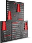 TecTake GmbH Werkzeuglochwand Jonah mit Haken und Halterungen - 5-teilig 406056
