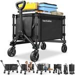 TecTake GmbH Bollerwagen SmartRider faltbar, Profilr&auml;der, Teleskopgriff -...