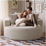 TecTake GmbH Relaxsessel Love, boneless, Premiumschaumstoff, breite Lehne - Samtcord