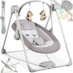 TecTake GmbH Babyschaukel Dogs, klappbar, 5 Geschwindigkeitsstufen, Timer -...