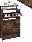 TecTake GmbH Schuhregal - Industrial Holz dunkel, rustikal, 61 cm 404537