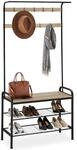 TecTake GmbH Garderobe - 85,5x36x184cm, Industrial Holz hell, Eiche Sonoma...