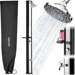 TecTake GmbH Solardusche Ofanto 35 l - schwarz/silber 406587