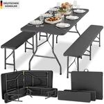 TecTake GmbH Bierzeltgarnitur Panja, klappbar, wetterfest, 8 Personen -...