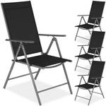 TecTake GmbH Klappbare Gartenst&uuml;hle mit verstellbarer Lehne, Netzgewebe -...