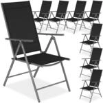 TecTake GmbH Klappbare Gartenst&uuml;hle mit verstellbarer Lehne, Netzgewebe -...