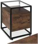 TecTake GmbH Nachttisch Dudley 40x43x60,5cm - Industrial Holz dunkel, rustikal...