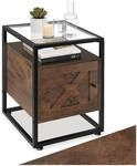 TecTake GmbH Nachttisch Kidderminster 40x43x60,5cm - Industrial Holz dunkel,...