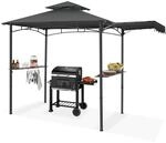 TecTake GmbH Grillpavillon Maracaibo mit Markise, wetterfest, Winddach -...