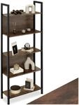 TecTake GmbH Regal Westport 62x24x165,5cm - Industrial Holz dunkel, rustikal...