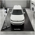TecTake GmbH Garagenbodenmatte, rutschfest, wasserdicht, mit Abzieher - schwarz