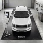 TecTake GmbH Garagenbodenmatte, rutschfest, wasserdicht, mit Abzieher - schwarz