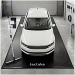 TecTake GmbH Garagenbodenmatte, rutschfest, wasserdicht, mit Abzieher - schwarz