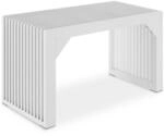 TecTake GmbH Hocker/Sitzbank Ribb, Lamellenoptik, belastbar bis 350 kg - wei&szlig;...