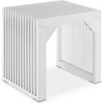 TecTake GmbH Hocker/Sitzbank Ribb, Lamellenoptik, belastbar bis 350 kg - wei&szlig;...