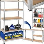 TecTake GmbH Schwerlastregal - 180 x 90 x 40 cm, 750 kg 405052