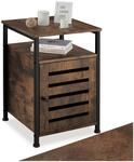TecTake GmbH Beistellschrank Cork 40,5x40,5x60,5cm - Industrial Holz dunkel,...