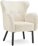 TecTake GmbH Sessel V&auml;nersborg, dick gepolstert, mit Boucl&eacute;-Bezug - Boucl&eacute;