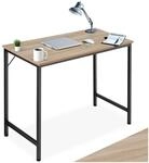 TecTake GmbH Schreibtisch Jenkins - Industrial Holz hell, Eiche Sonoma, 80 cm...