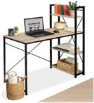 TecTake GmbH Computer-Schreibtisch Hershey 122x61x120cm - Industrial Holz hell,...