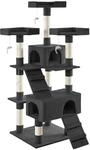 TecTake GmbH Kratzbaum Barney 170cm - schwarz 400929