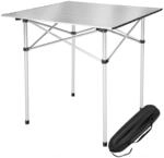 TecTake GmbH Camping Klapptisch aus Aluminium inkl. Tasche 70x70x70cm - grau...