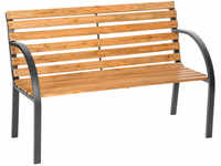 Gartenbank Micha 2-Sitzer aus Holz 119,5x 62x83cm - braun