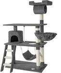 TecTake GmbH Kratzbaum Marcel 141cm - grau 401853