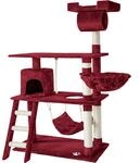 TecTake GmbH Kratzbaum Marcel 141cm - weinrot 401856