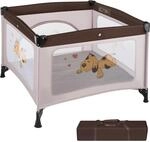 TecTake GmbH Baby Laufstall Tommy Junior 105x105x78cm - braun 402207
