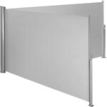 TecTake GmbH Aluminium Doppel Seitenmarkise ausziehbar mit Aufrollmechanismus - 200 x