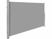 tectake Aluminium Seitenmarkise ausziehbar mit Aufrollmechanismus - 200 x 300...
