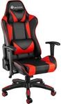 TecTake GmbH Premium Racing B&uuml;rostuhl Twink - schwarz/rot 403207