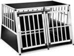 TecTake GmbH Hundetransportbox doppel mit schr&auml;ger R&uuml;ckwand - ohne Trennwand 402226