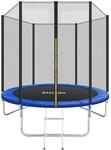 TecTake GmbH Trampolin Garfunky mit Sicherheitsnetz - 244 cm 403517