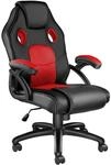 TecTake GmbH B&uuml;rostuhl Mike - schwarz/rot 403452