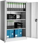 TecTake GmbH Aktenschrank mit 4 B&ouml;den 140x90x40cm - grau 402482