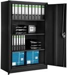 TecTake GmbH Aktenschrank mit 4 B&ouml;den 140x90x40cm - schwarz 402937