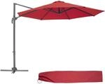 TecTake GmbH Sonnenschirm Ampelschirm &Oslash; 300cm mit Fu&szlig;pedal und Schutzh&uuml;lle -