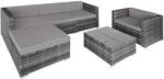 TecTake GmbH Rattan Lounge Milano - grau 403880