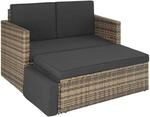 TecTake GmbH Rattan Lounge Korfu - natur 403688