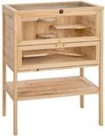 TecTake GmbH Kleintierk&auml;fig aus Holz 60x40x80cm - braun 403246