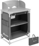 TecTake GmbH Aluminium Campingk&uuml;che 76x53,5x107cm - grau 402921
