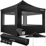 TecTake GmbH Aluminium Faltbarer Garten Pavillon 3x3m mit 4 Seitenteilen -...
