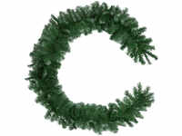 tectake Weihnachtsgirlande naturgetreu mit weißen Spitzen 2,7m - grün 403317