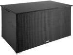 TecTake GmbH Auflagenbox mit Aluminiumgestell Oslo, 145x82,5x79,5cm - schwarz 404243